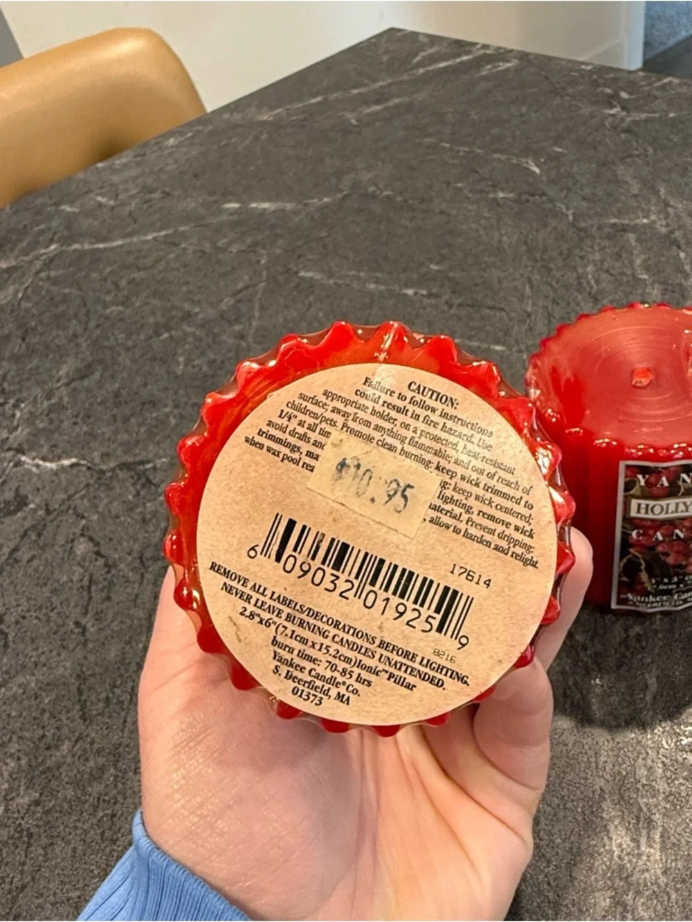 Yankee Candle Hollyberry pillar candles 6” + 3” set Christmas New sealed
